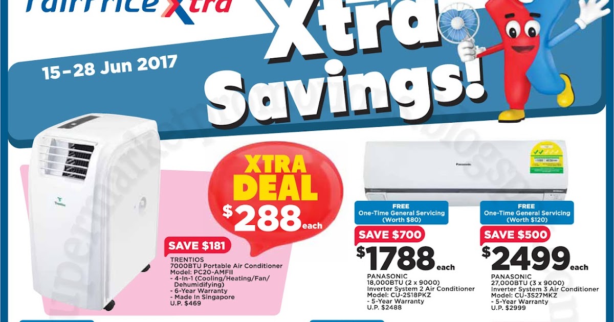NTUC FairPrice Xtra Air Conditioner Fair 15 28 June 2017