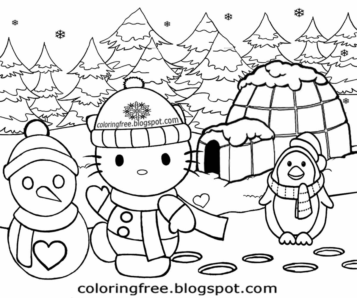 10 Hello Kitty Coloring Winter Wonderland: A Guide to Festive Fun