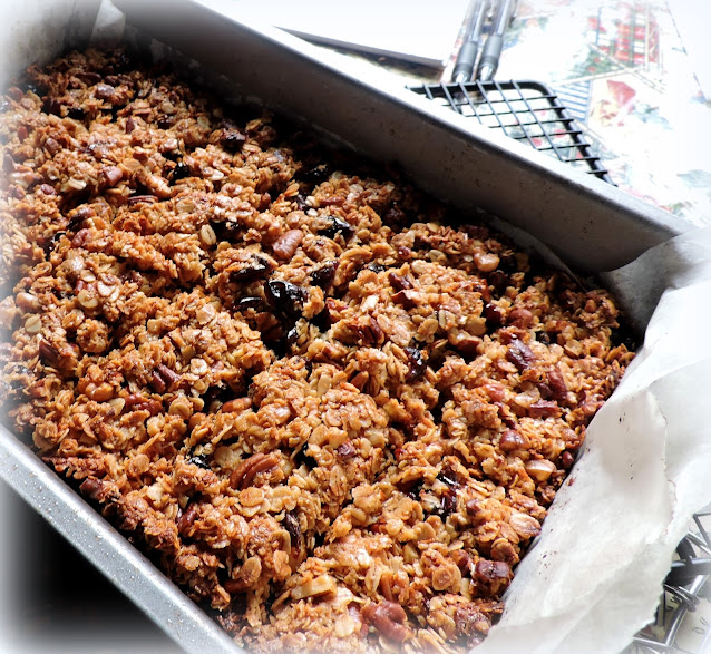 Cranberry, Pecan & White Chocolate Flapjacks