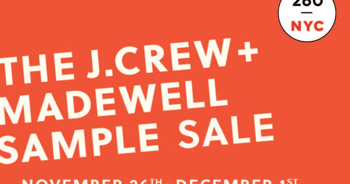 madewell sample sale 2018