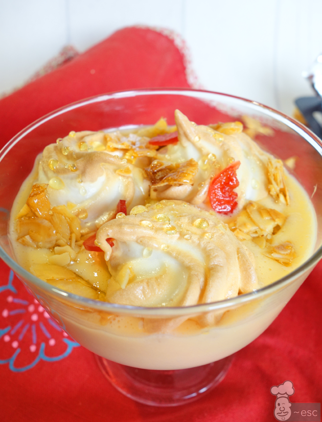 Receta de islas flotantes | Merengues con crema inglesa