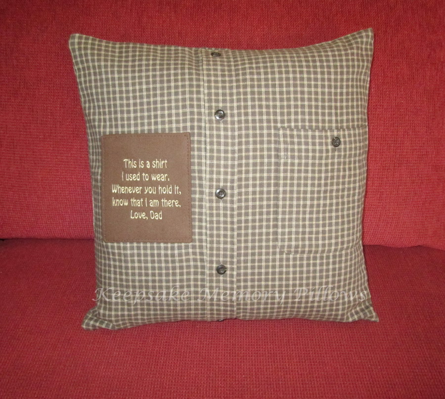 Keepsake Memory Pillows October 2015