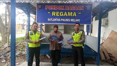 Inovasi Kreatif Sat Lantas Polres Melawi Membuat Pondok Bacaan REGAMA