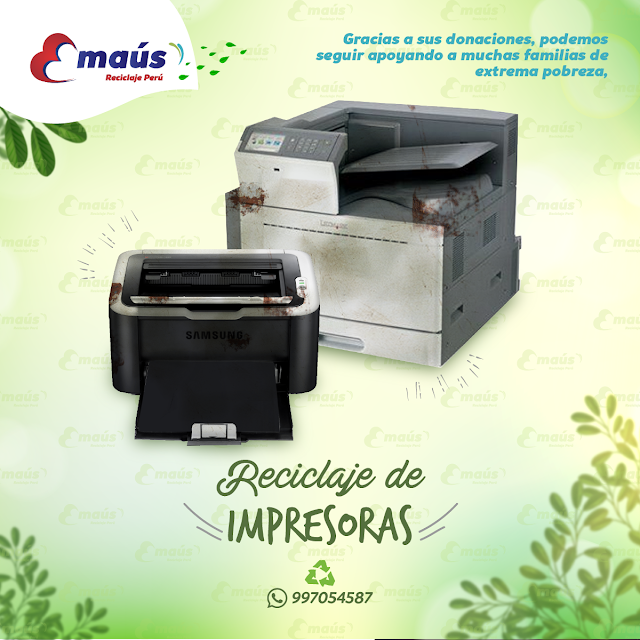 Reciclaje de impresoras - Emaús Reciclaje Perú