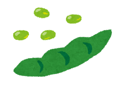 枝豆のイラスト（野菜）