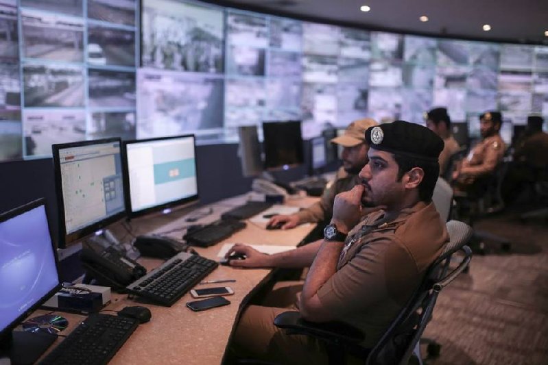 Members of an elite counter terrorism unit, traffic police and