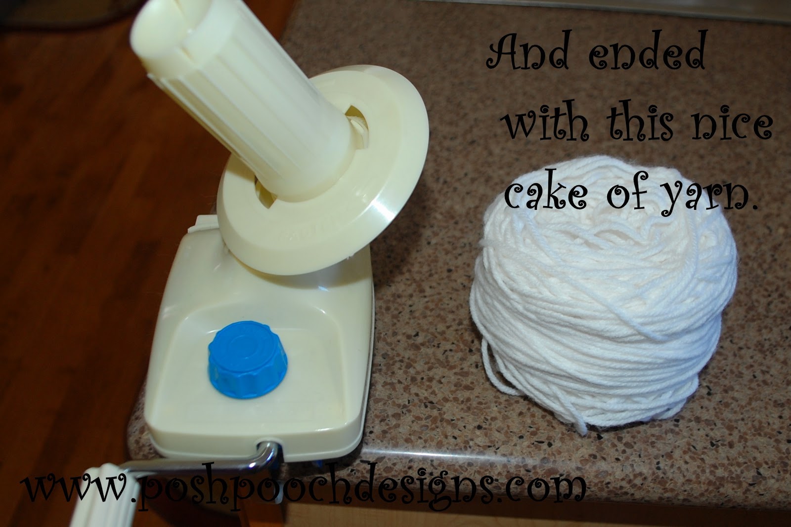 Posh Pooch Designs Yarn Ball Winder Makes Yarn Cakes!