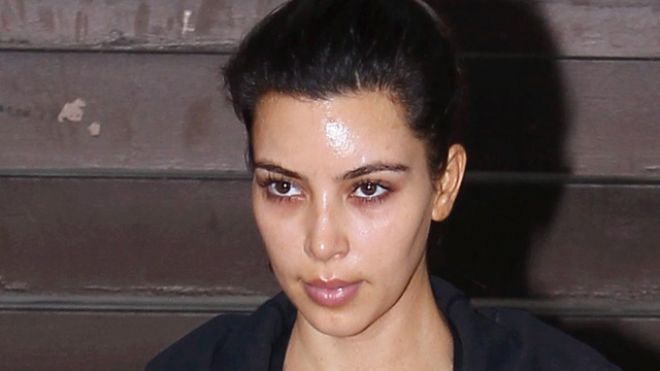 WITHOUT MAKEUP CELEBRITIES: Kim Kardashian Without Makeup New Fresh ...
