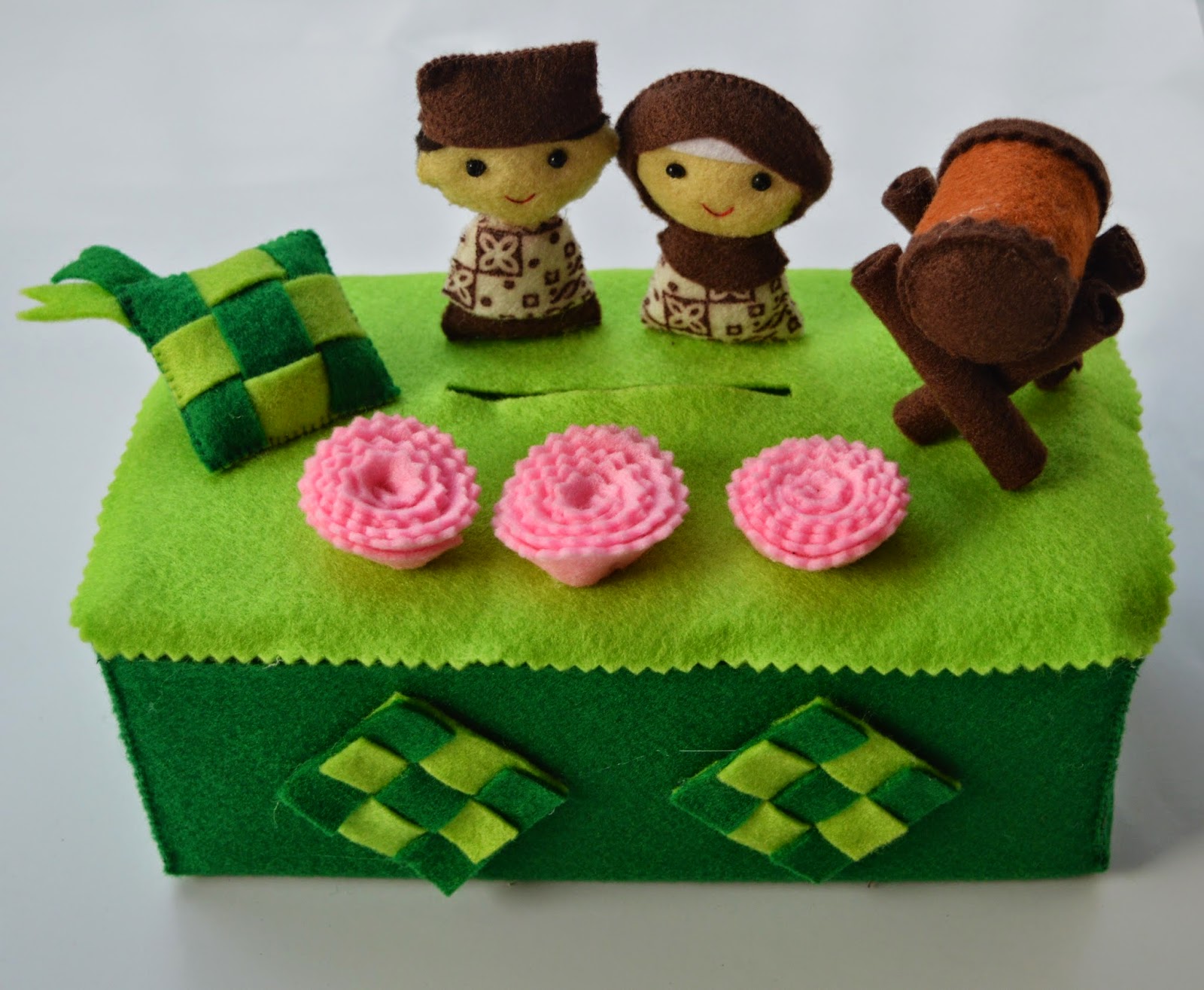 Kotak Tisu Flanel Souvenir Handmade