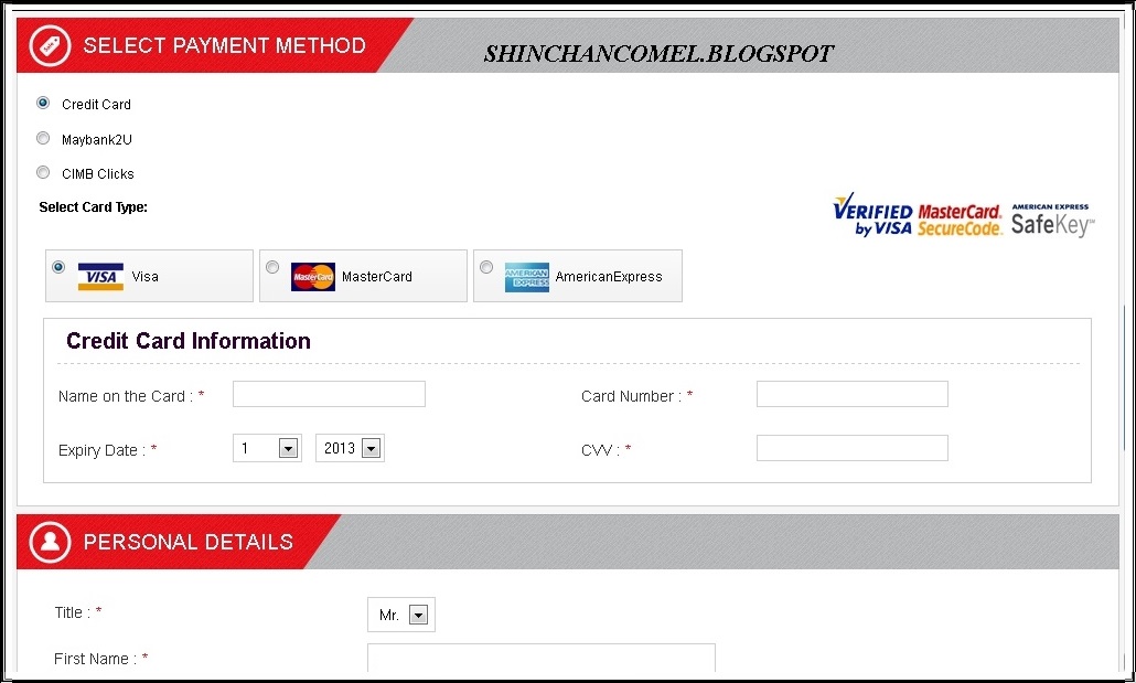 Shin Chan Comel: Tips dan Cara Beli Tiket Malindo Air Online