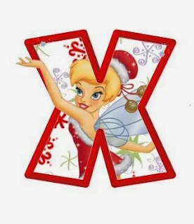 Alfabeto Navideño de personajes Disney X C.