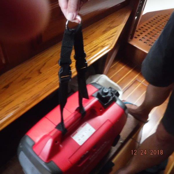 Chip & Debbie Willis on s\v Elegant'sea Honda EU2000i generator