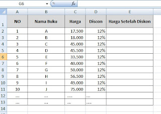 Belajar Mengenal Microsoft Excel 2007 Untuk Pemula