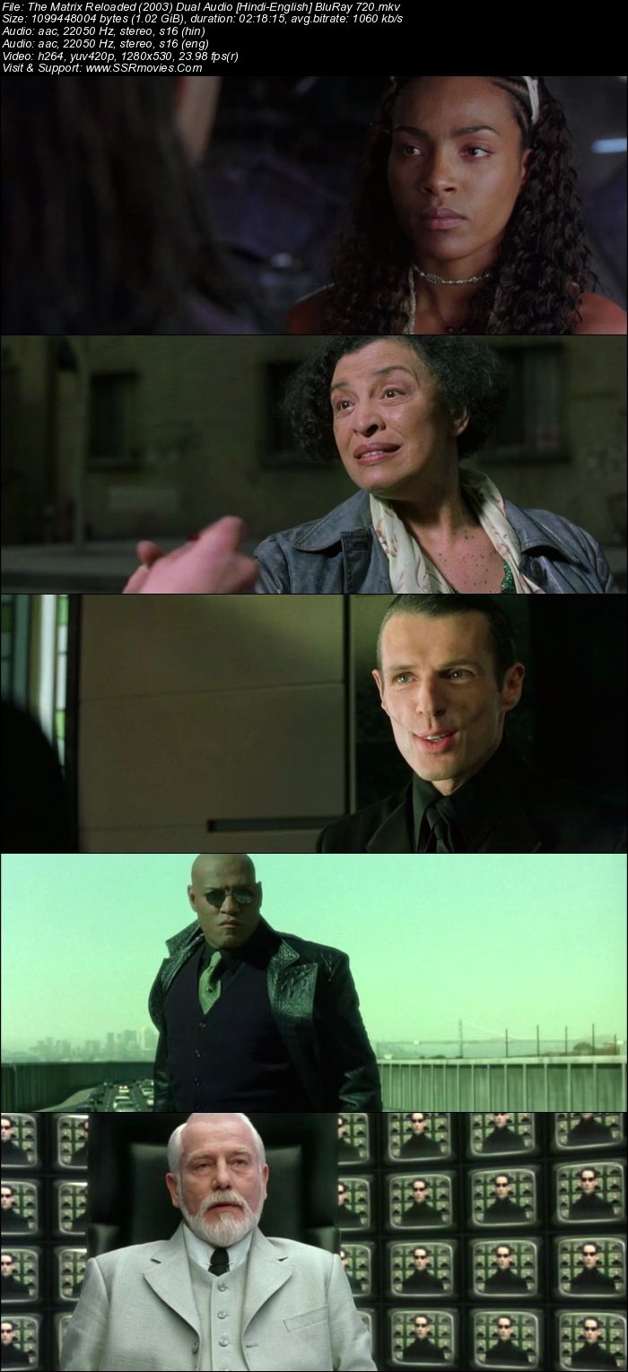 The Matrix Reloaded (2003) Dual Audio BluRay 720p 1GB