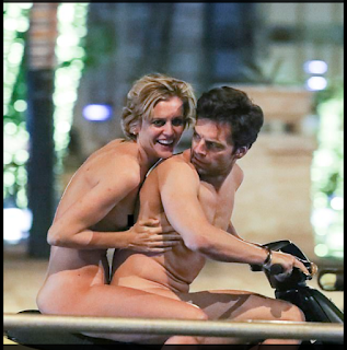 Avengers star Sebastian Stan strips off to ride a scooter NAKED through the streets of Athens