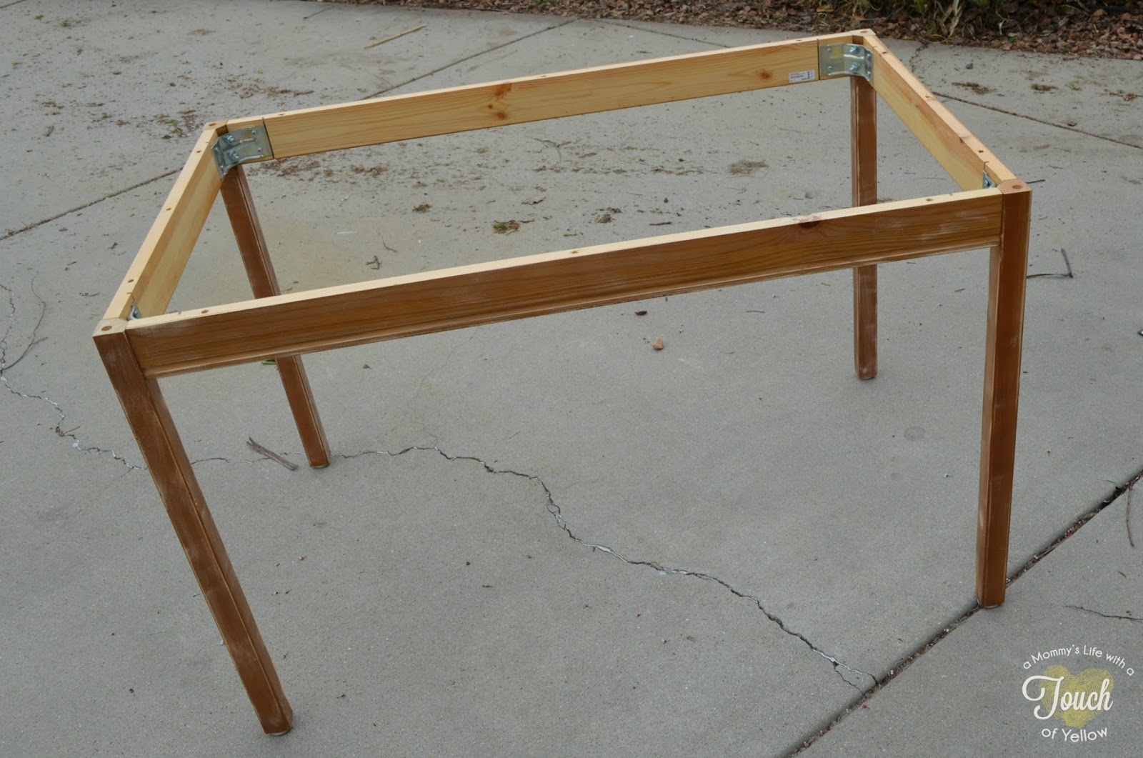 A mommy's life...with a touch of YELLOW Ikea Kitchen Table Makeover