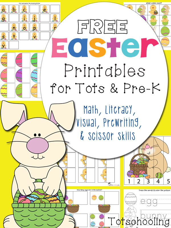 Free Easter Printables For Toddlers And PreK Totschooling Toddler Preschool Kindergarten Free Easter Printables For Toddlers And PreK Totschooling Toddler Preschool Kindergarten