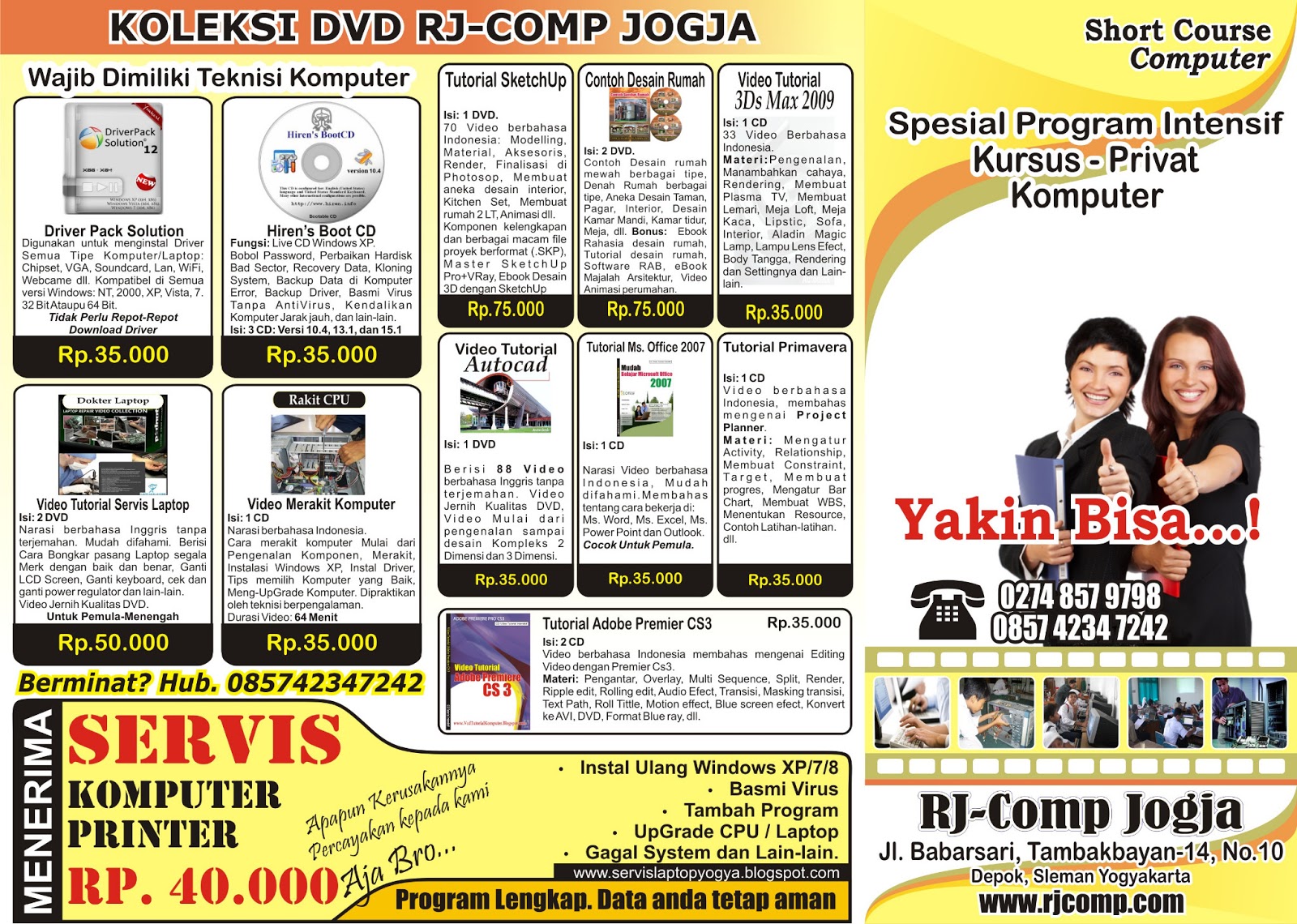 Contoh Kartu Nama Format Corel Kata Kata