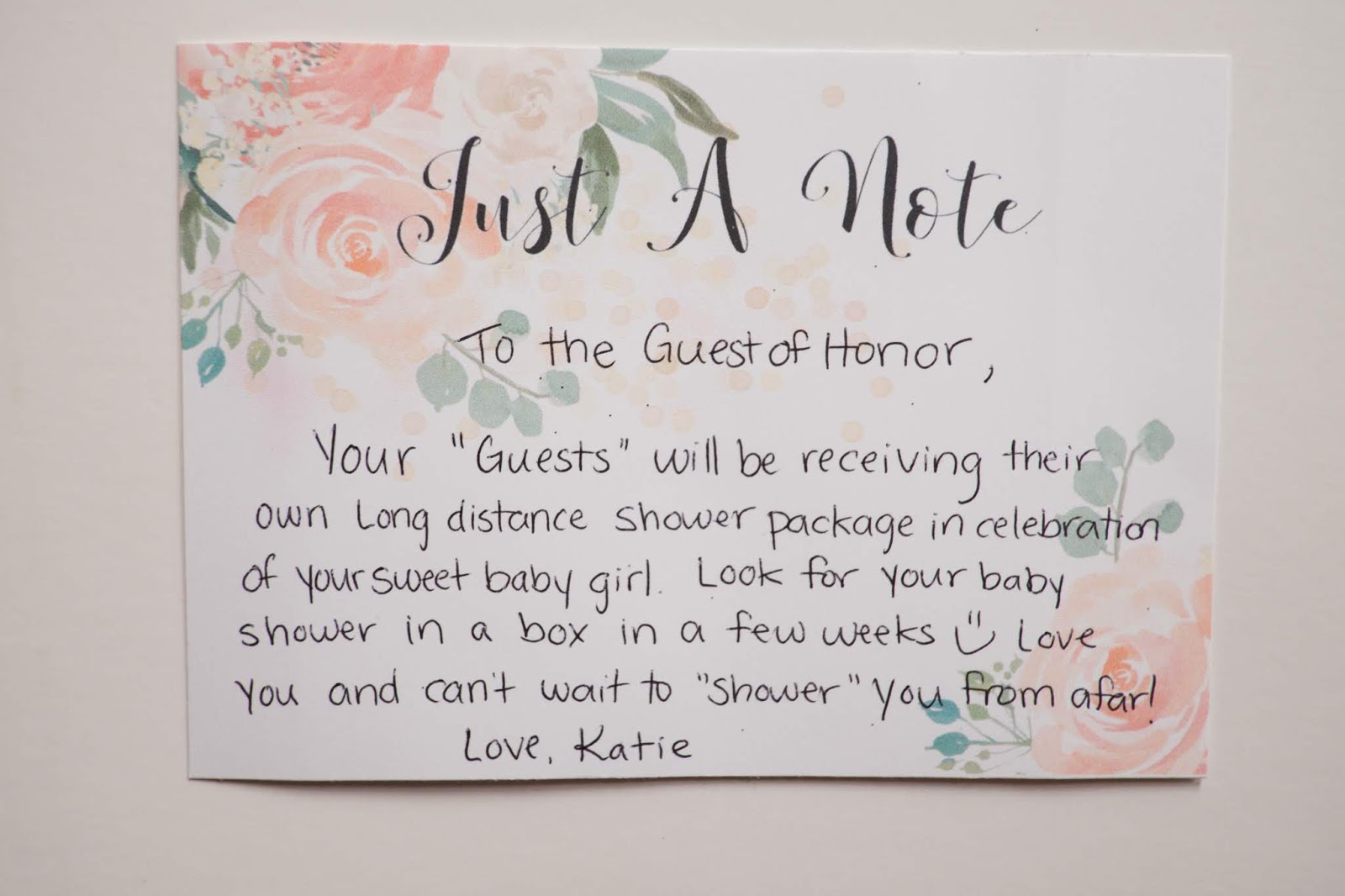 Domestic Fashionista Baby Shower In A Box A Long Distance Baby Shower