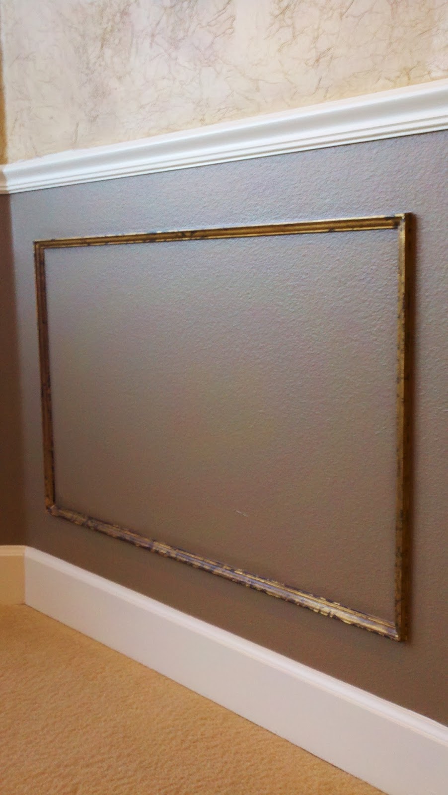 Dancing Brush Painting Composition Gold Leaf Moldings