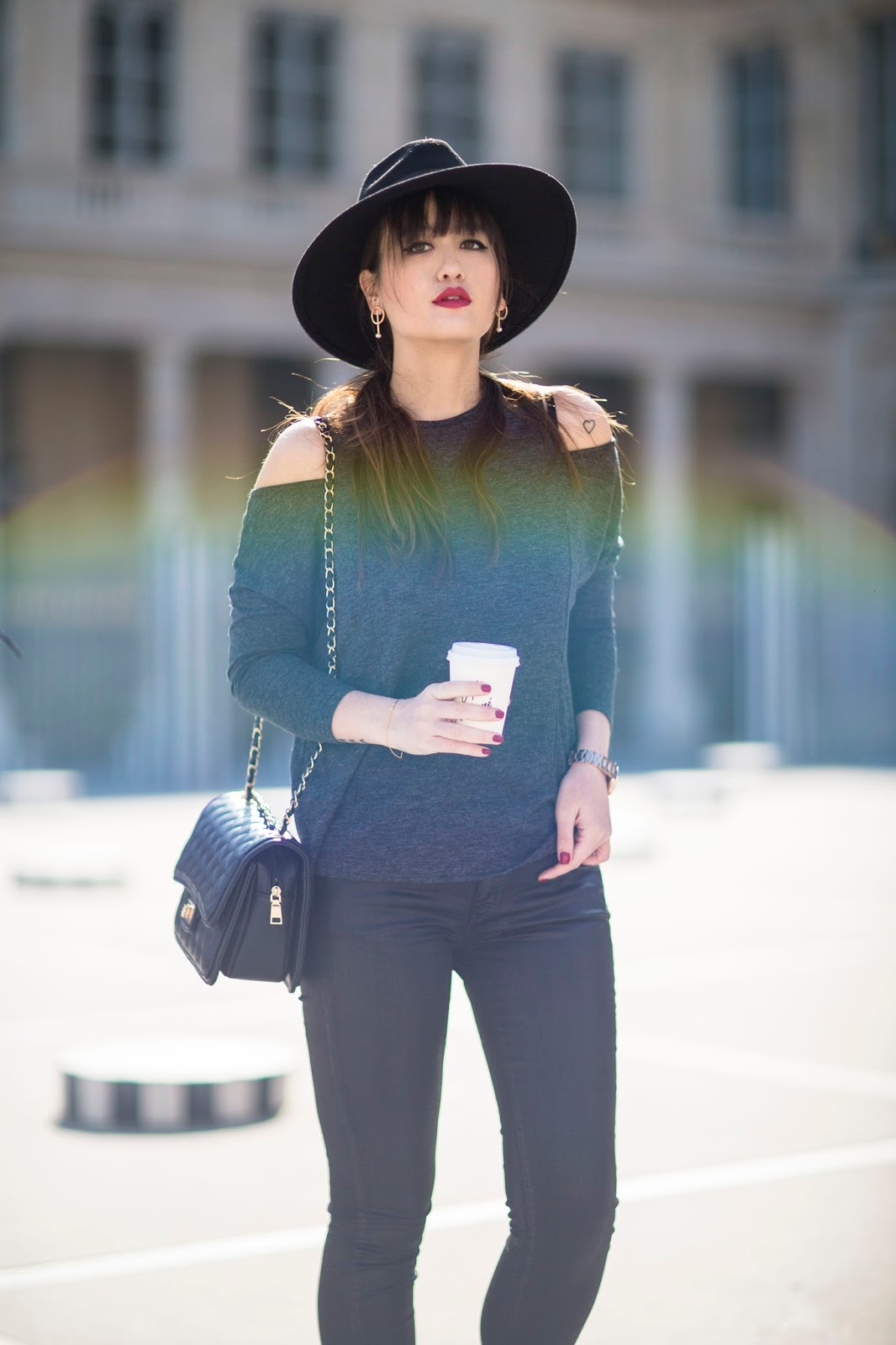 Parisian streetstyle, Look, fashion, blogger, style, all black look, inspiration