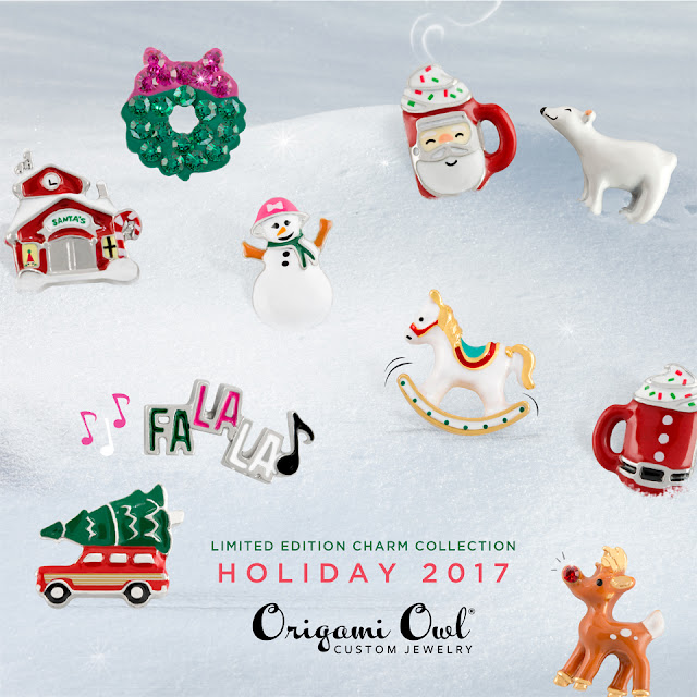  Origami Owl Holiday 2017 Charm Collection available at StoriedCharms.com