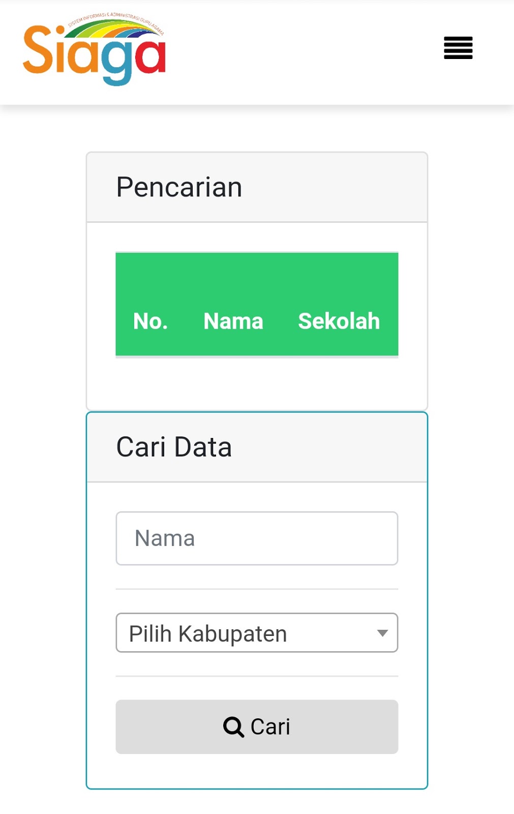 Siaga Pendis Cara Login SIAGA Pendis siaga pendis