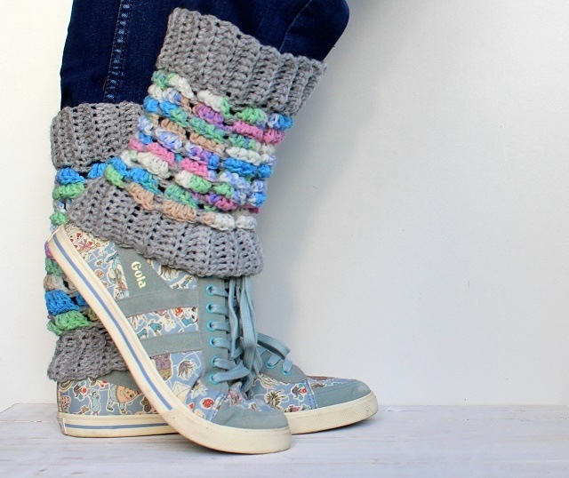 lazy daisy jones crochet leg warmers from simply crochet issue 40