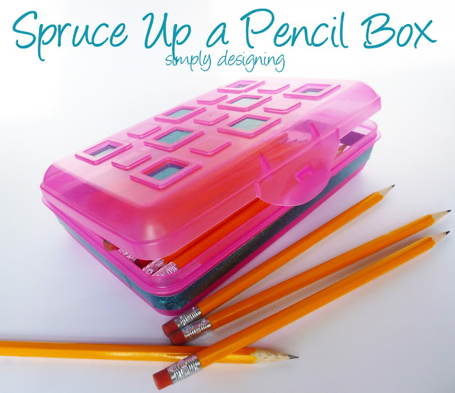 Spruce Up a Plain Pencil Box with Vinyl | #vinyl #backtoschool #kids 