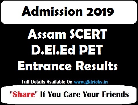 Assam SCERT D.El.Ed PET