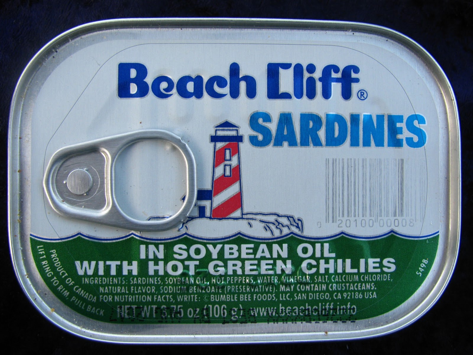 Mouth Full of Sardines Beach CliffSardines