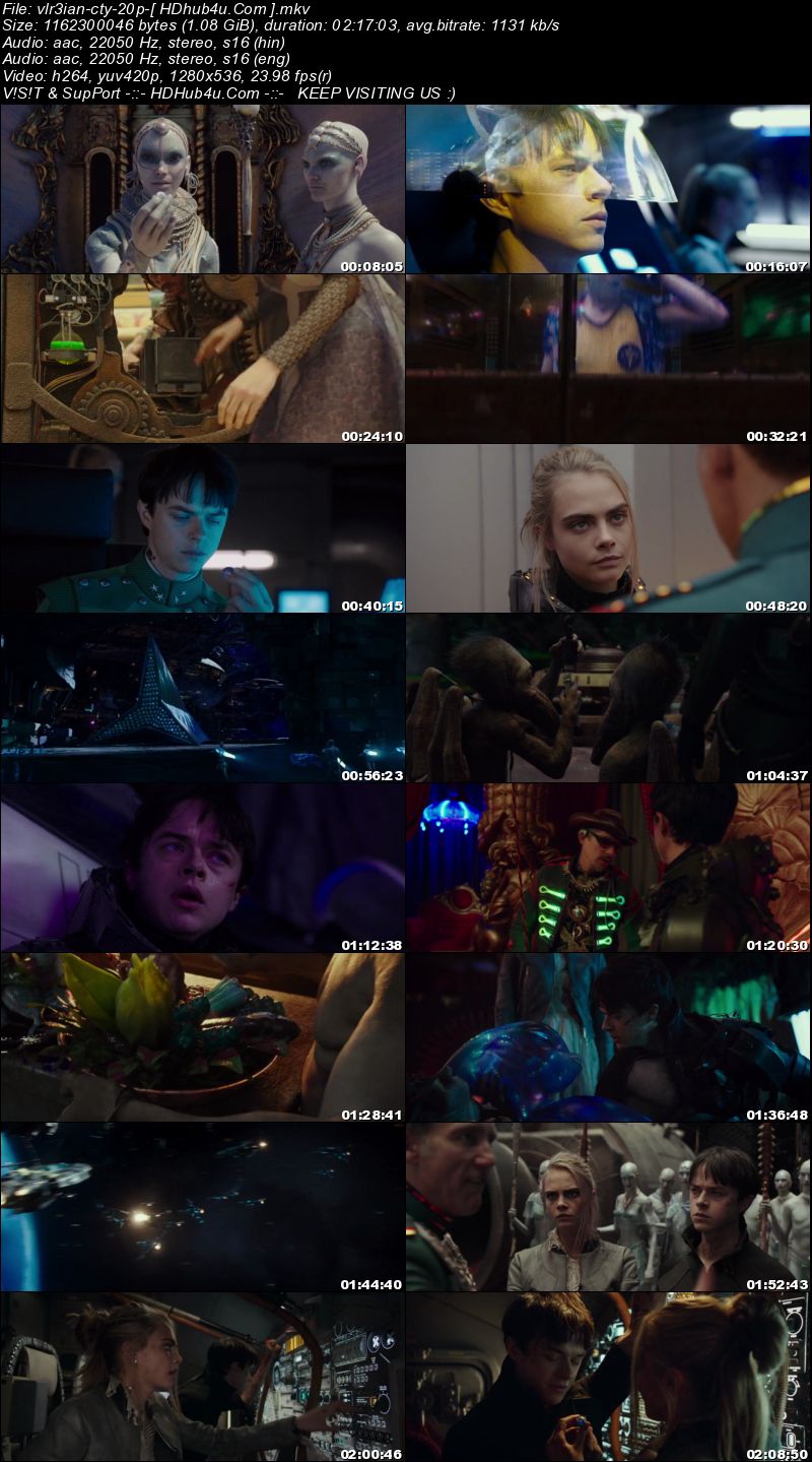Valerian and the City of a Thousand Planets 2017 ORG Hindi Dual Audio 480p BluRay 400MB Download