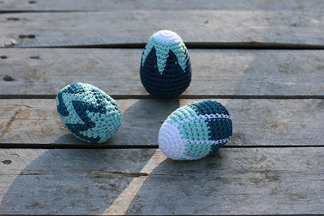 Crochet easter eggs, tapestry crochet pattern, Handmadeby TomToy, DIY