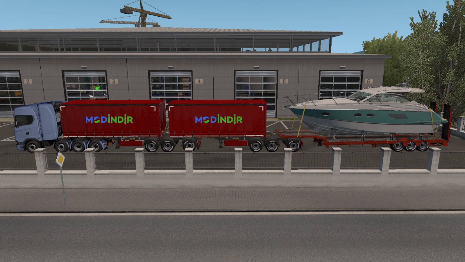 ETS 2 Ağır Yüklü Üçlü Dorse Modu (1.37)