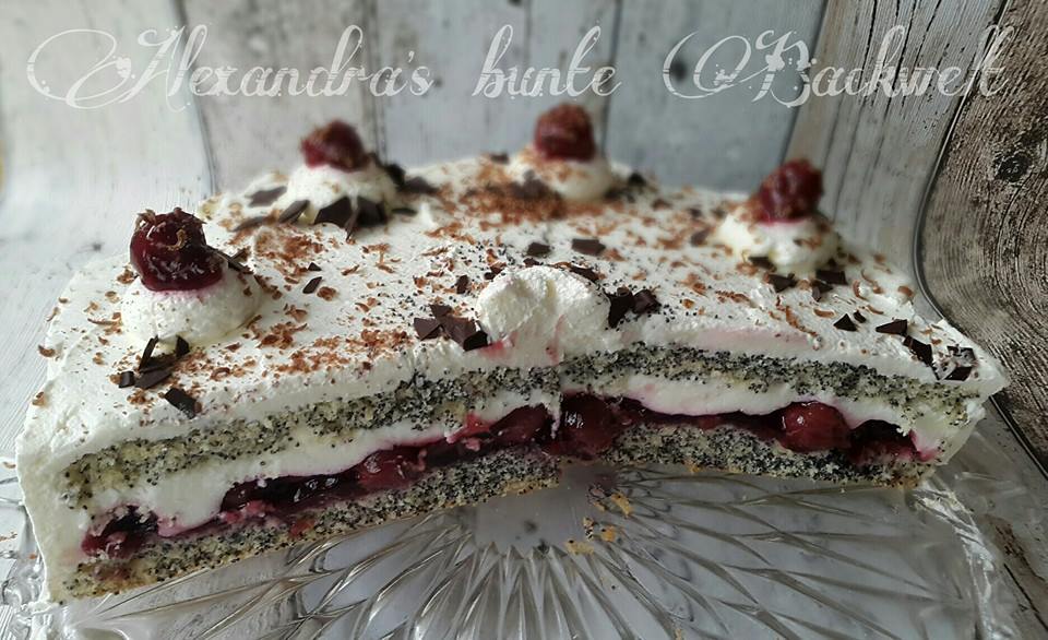 Kirsch- Mohn- Torte
