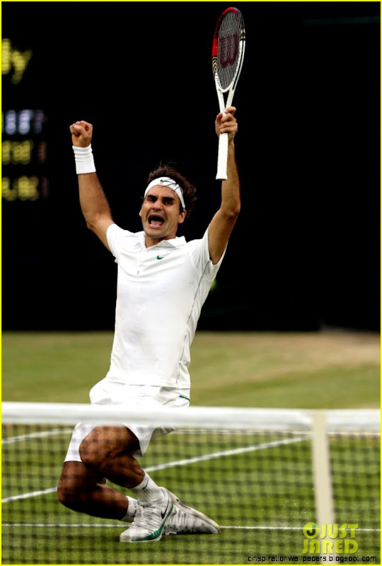 Roger Federer Wining Champions  Wallpapers Collection