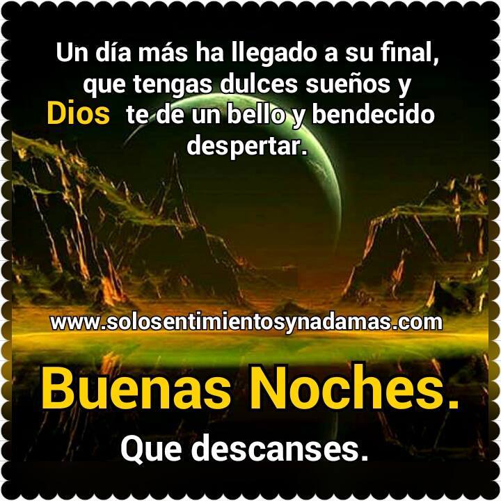 Las mejores imágenes de buenas noches, gifs y fotos gratis con frases Buenas noches- Un día más ha llegado a su final. - Solo sentimientos y