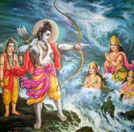 Story - Sage Agastya Presenting Divine Weapons To Sri Ram In Ramayana ...