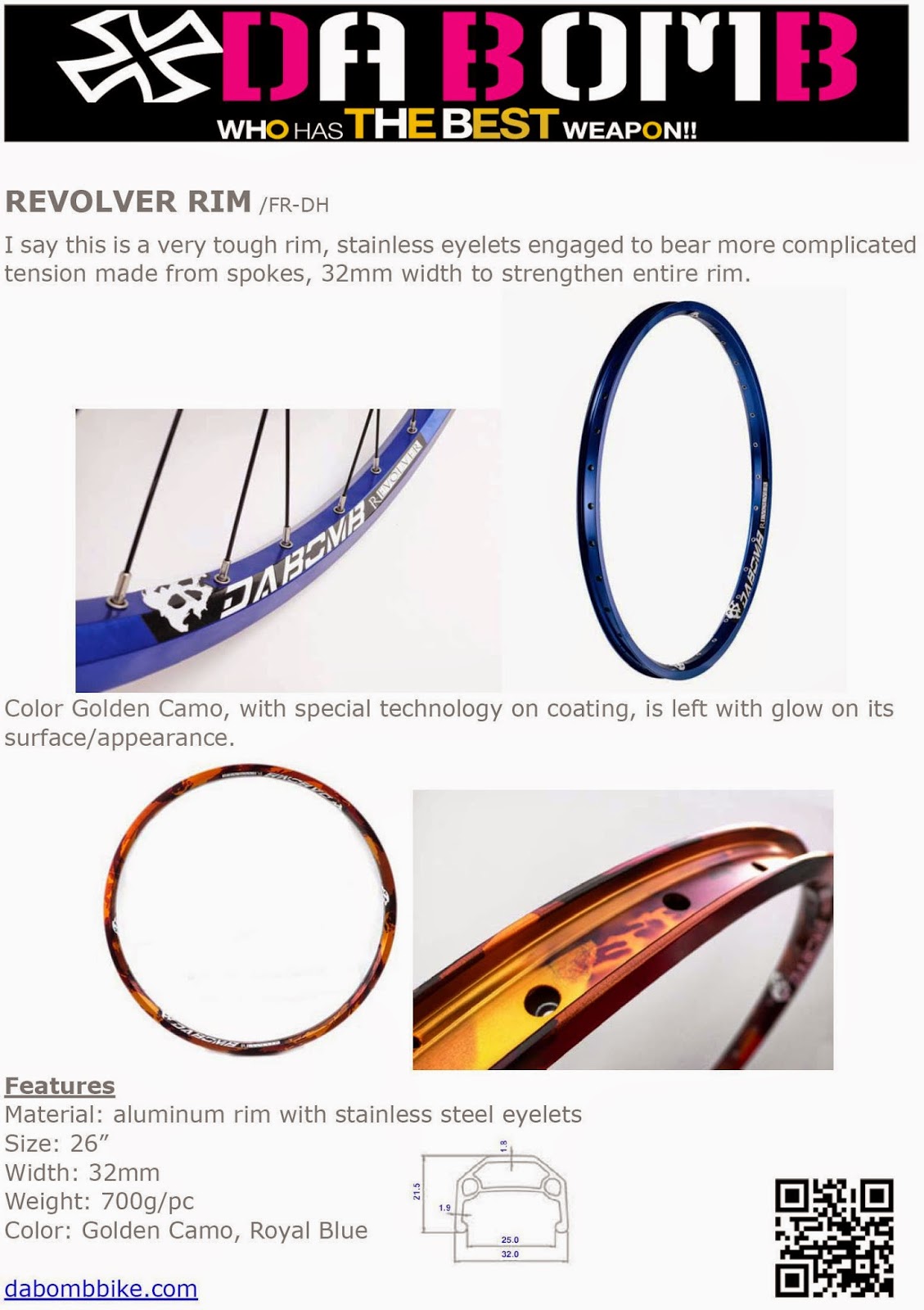 DA BOMB Bikes: Extreme MTB Frames & Components: 2014