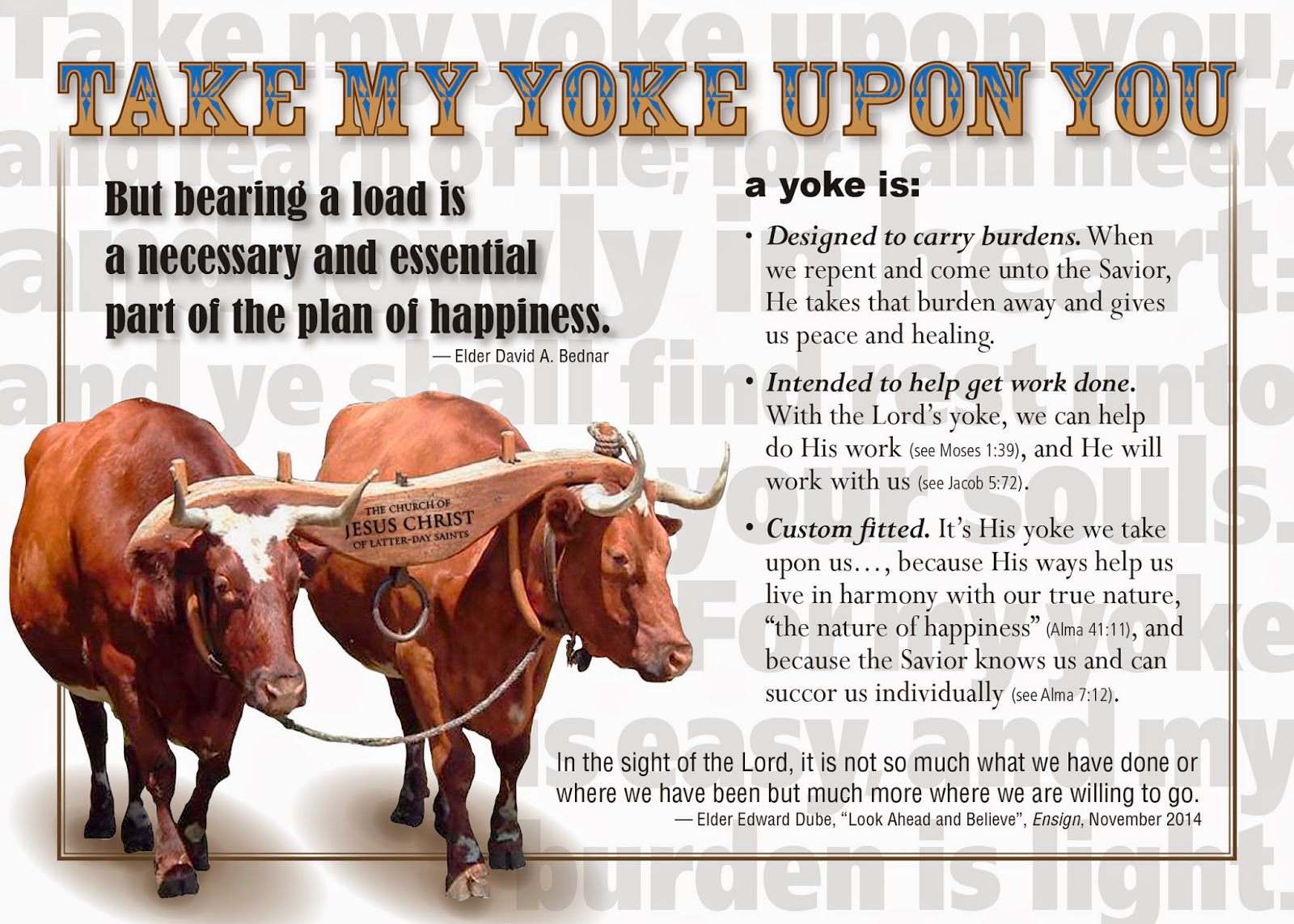 Elder Krstyen in the New Mexico, Farmington Mission Take My Yoke Upon