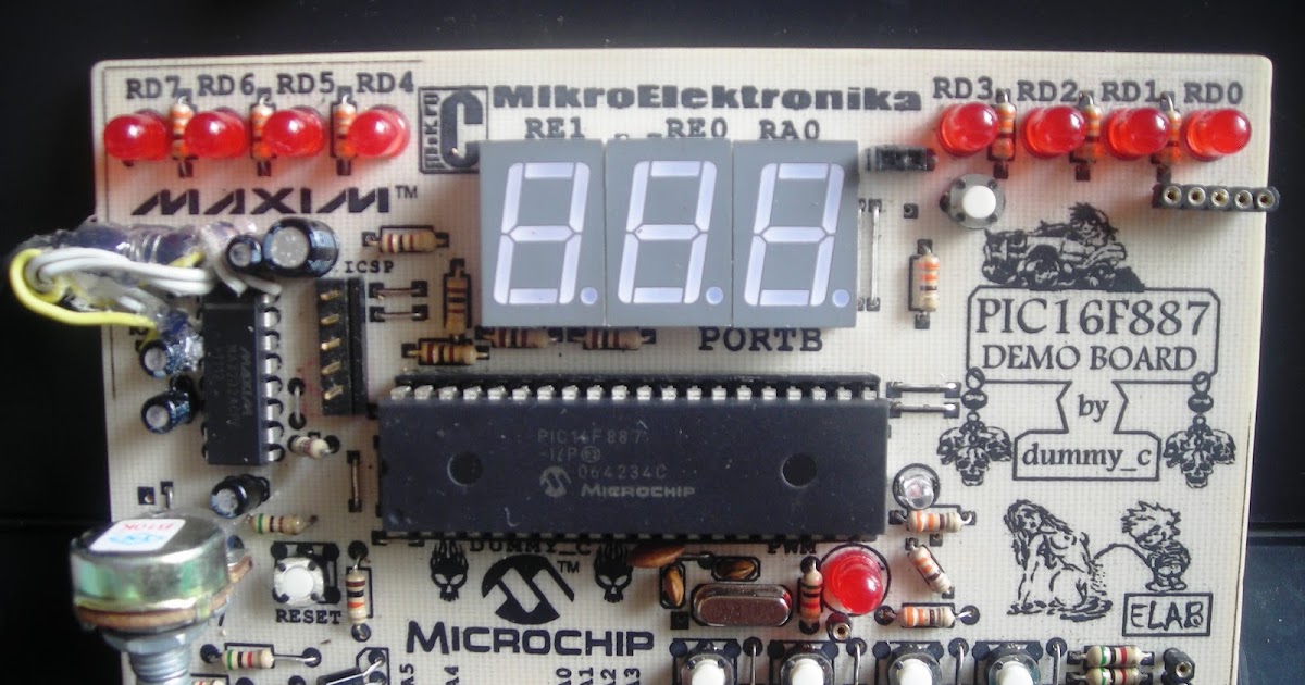PIC16F887 Demo Board for Dummies!: The PIC16F887 Demo Board...