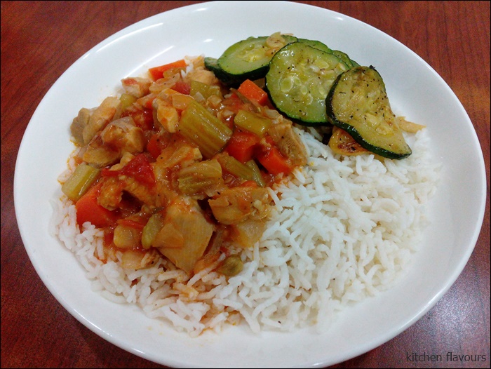 kitchen flavours Chicken Stew and Baked Rice