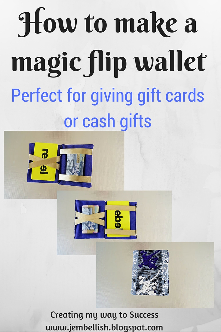 Creating my way to Success Magic Flip Wallet a tutorial