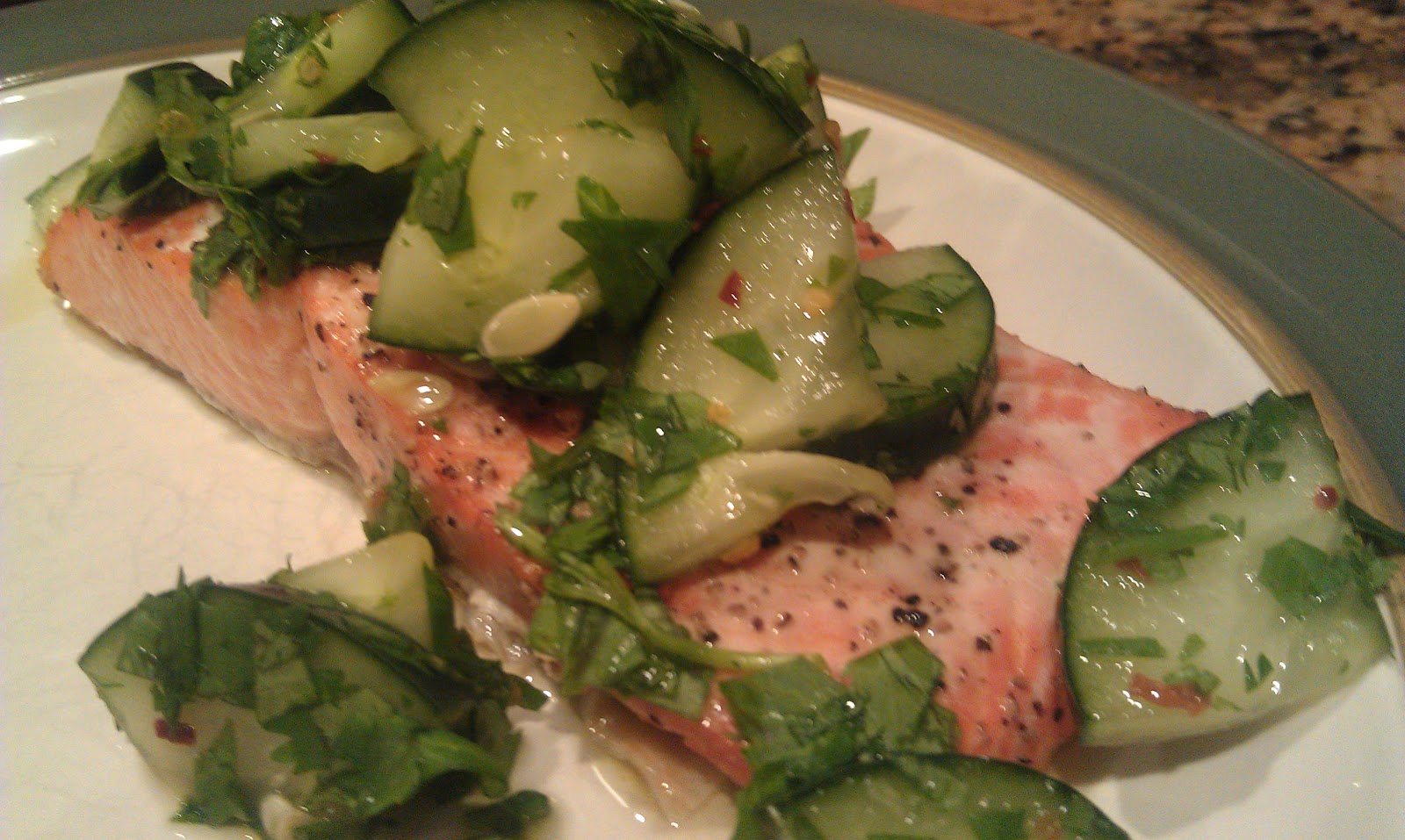 Salmon with Spicy Pickles