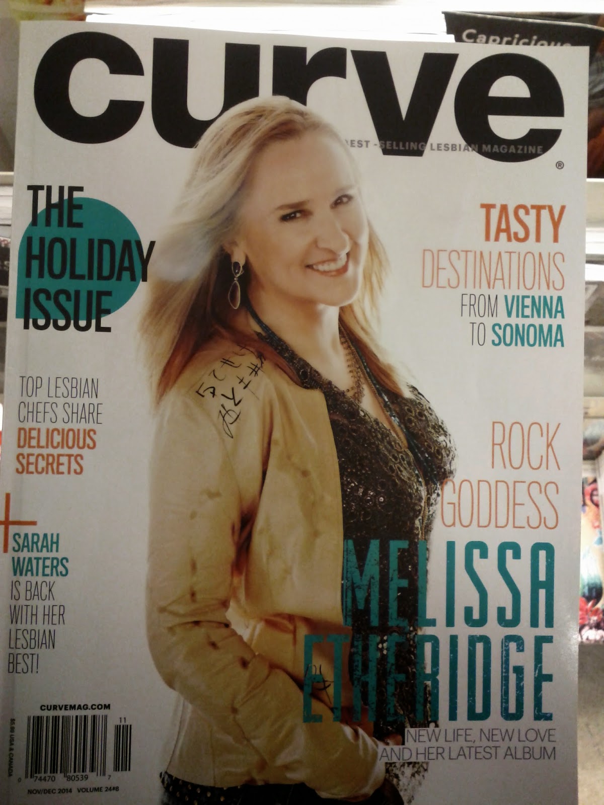 Toronto things Melissa Ethridge on the cover of Curve Magazine