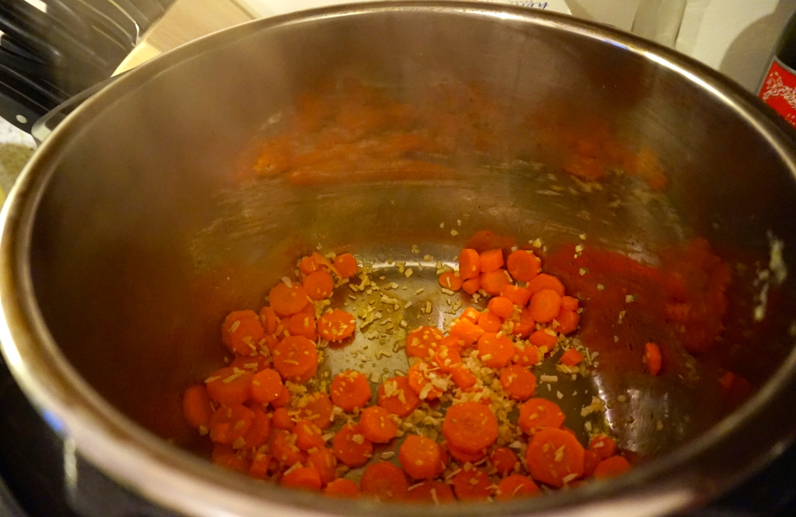 Fit Food Foodie Instant Pot Braised Kale & Carrots