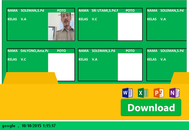 APLIKASI Kelompok Kerja Guru (KKG) 2015 dengan Microsoft Excel - Download APLIKASI Kelompok Kerja Guru (KKG) 2015 dengan Microsoft Excel - Download