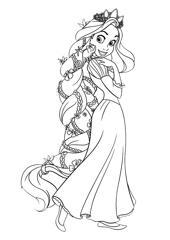 tangled coloring pages rapunzel story - photo #4