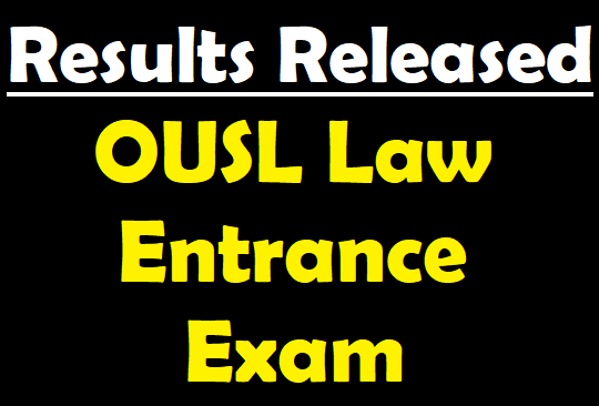 Results Released : OUSL Law Entrance Exam