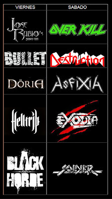 Cartel completo y distribución por días del Luarca Metal Fest 2013 